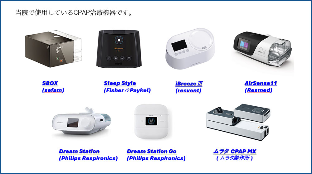CPAP治療機器のご紹介